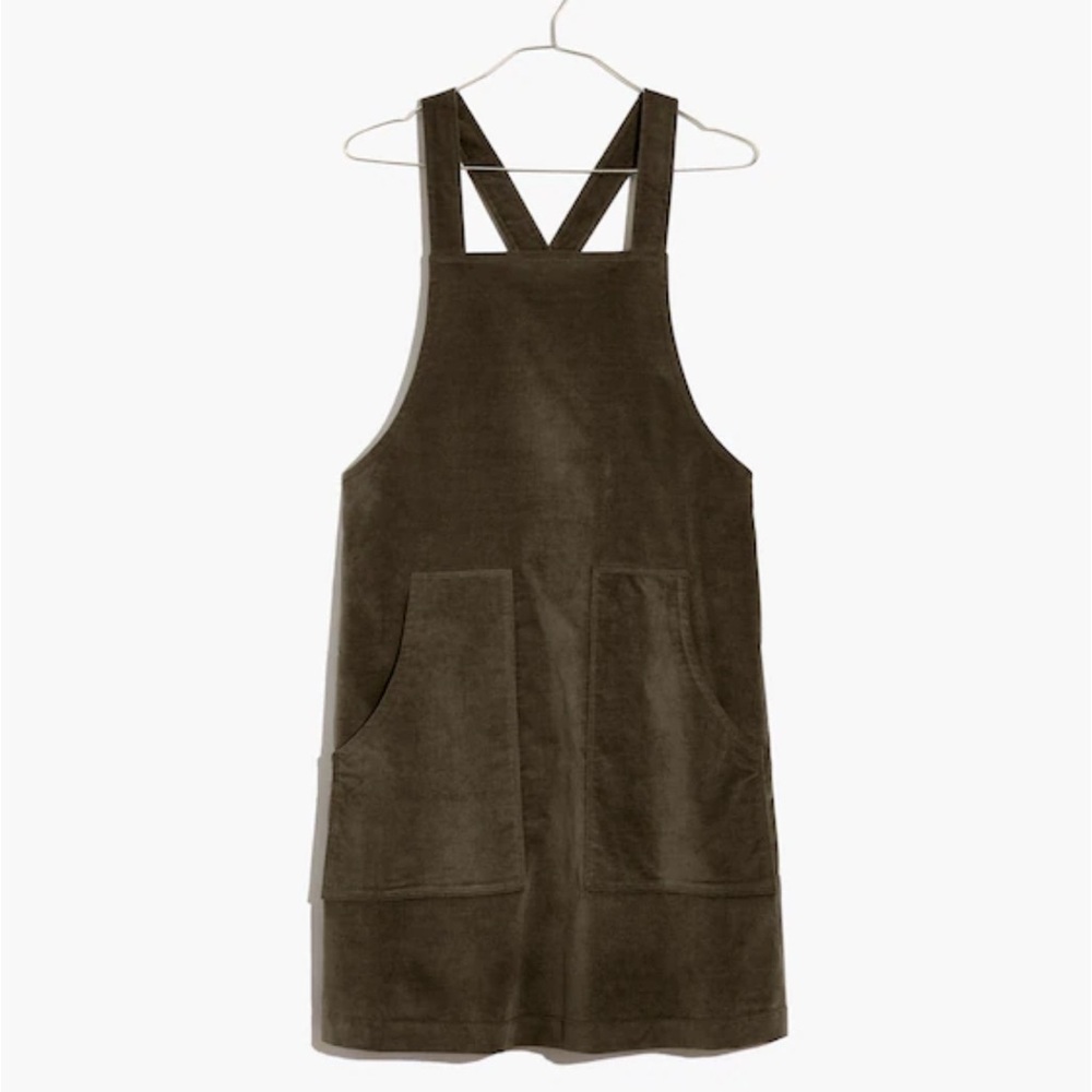Madewell Dried Olive Velveteen Jumper XXS